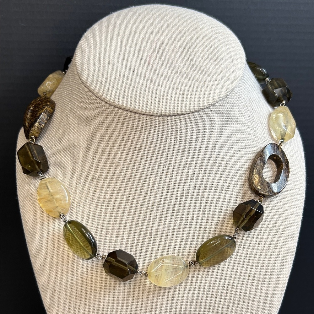 Elegant Multi Stone Necklace